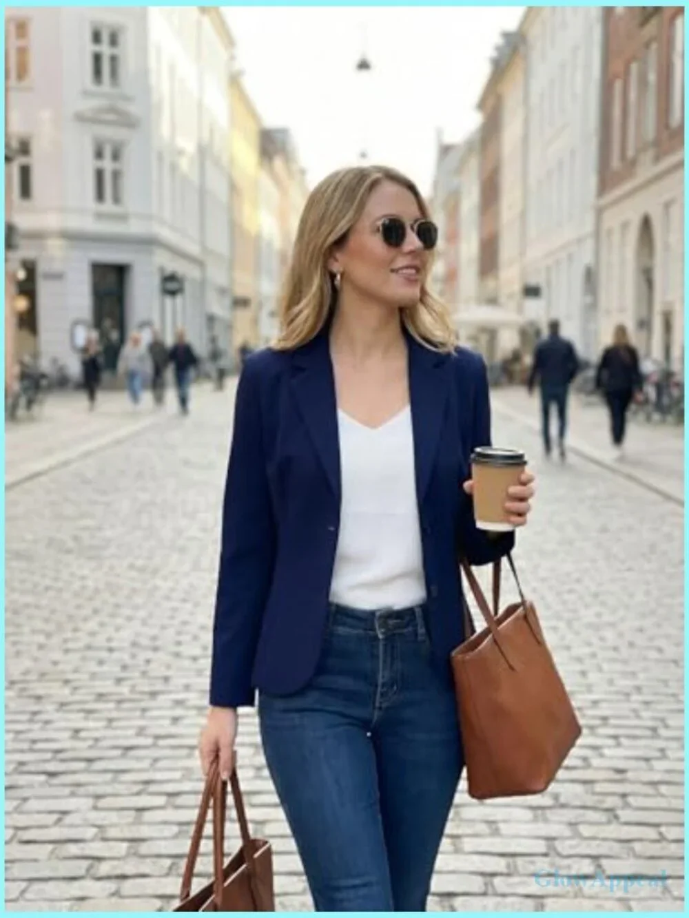 Stretch Blazer for Work Office Business Casual Fitted Jacket
